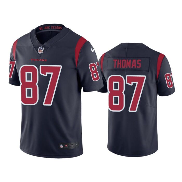 Men Houston Texans Demaryius Thomas #87 Navy Color Rush Limited Jersey