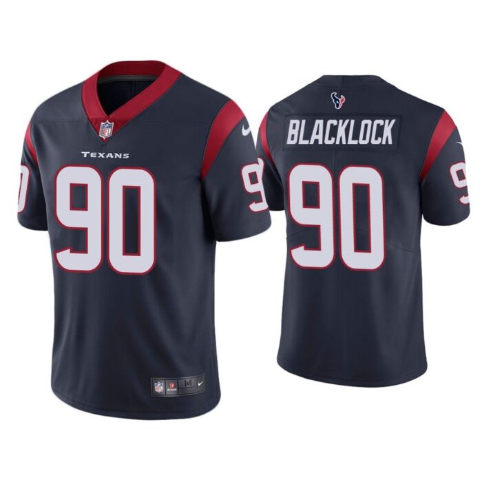 Men Houston Texans Ross Blacklock Vapor Limited Navy Jersey