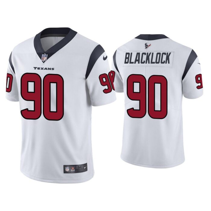 Men Houston Texans Ross Blacklock Vapor Limited White Jersey