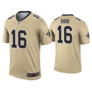 Men Ian Book New Orleans Saints Gold Inverted Legend Jersey