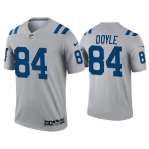 Men Indianapolis Colts Jack Doyle Gray Inverted Legend Jersey