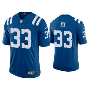 Men Indianapolis Colts Roosevelt Nix Vapor Limited Royal Jersey