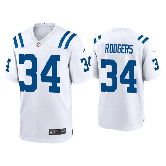 Men Isaiah Rodgers Indianapolis Colts White Game Jersey