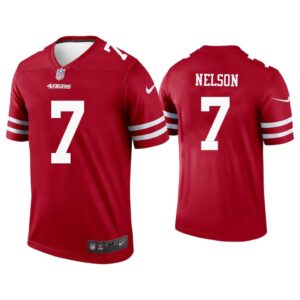 Men J.J. Nelson San Francisco 49ers Scarlet Legend Jersey