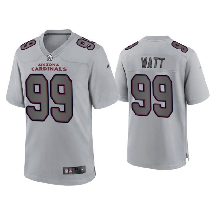 Men J.J. Watt Arizona Cardinals Gray Atmosphere Fashion Game Jersey