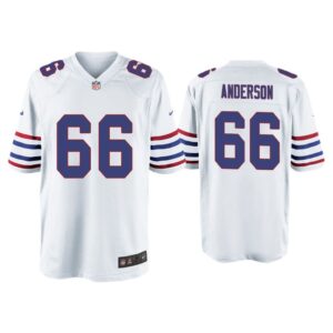 Men Jack Anderson Buffalo Bills White Alternate Game Jersey