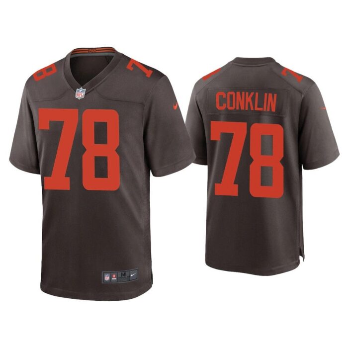 Men Jack Conklin Cleveland Browns Brown Alternate Game Jersey