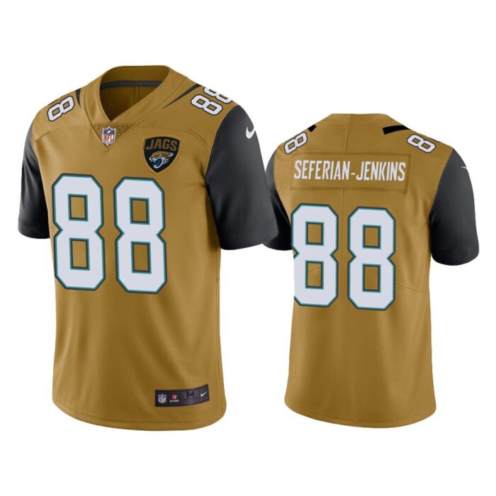 Men Jacksonville Jaguars Austin Seferian-Jenkins #88 Gold Color Rush Limited Jersey