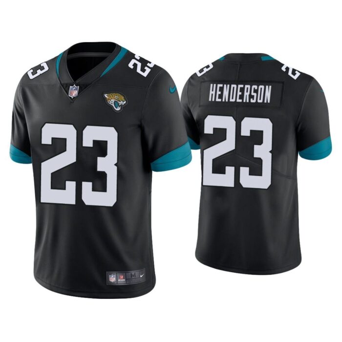 Men Jacksonville Jaguars C.J. Henderson Vapor Limited Black Jersey