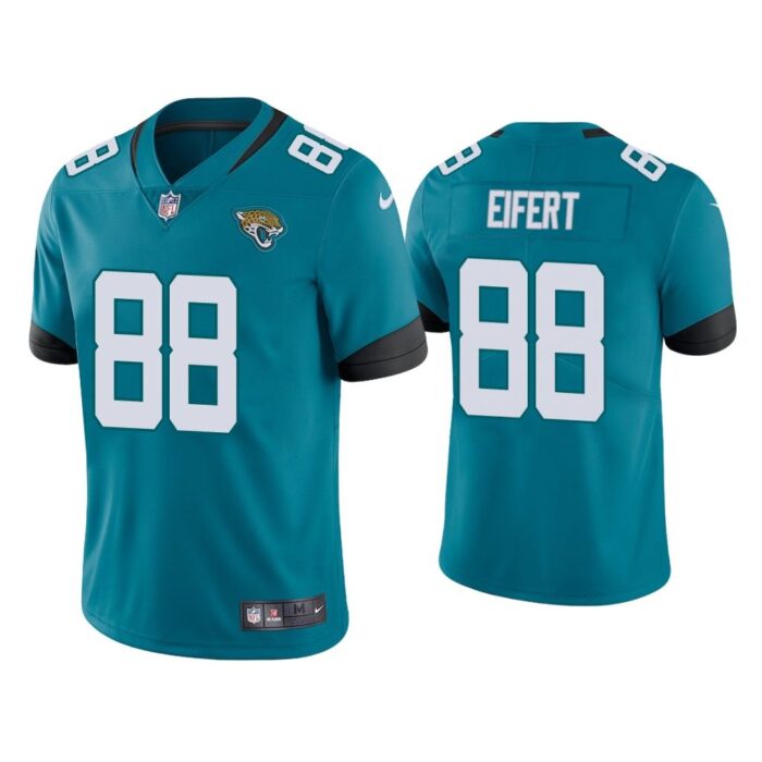 Men Jacksonville Jaguars Tyler Eifert Vapor Limited Teal Jersey