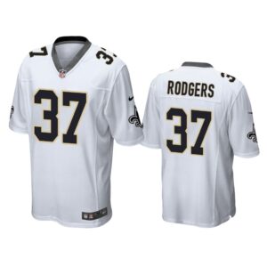 Men Jacquizz Rodgers New Orleans Saints White Game Jersey