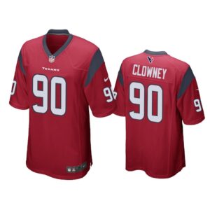 Men Jadeveon Clowney #90 Houston Texans Red Game Jersey