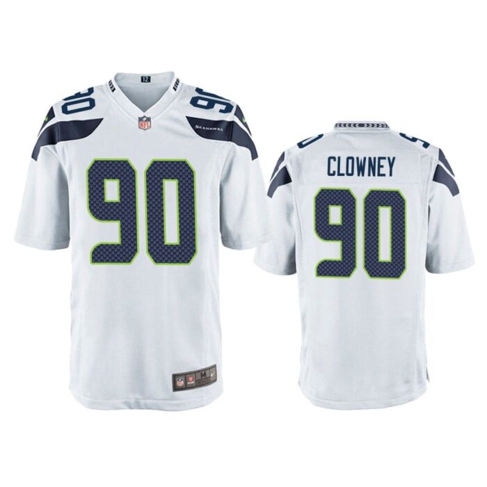 Men Jadeveon Clowney Seattle Seahawks White Game Jersey