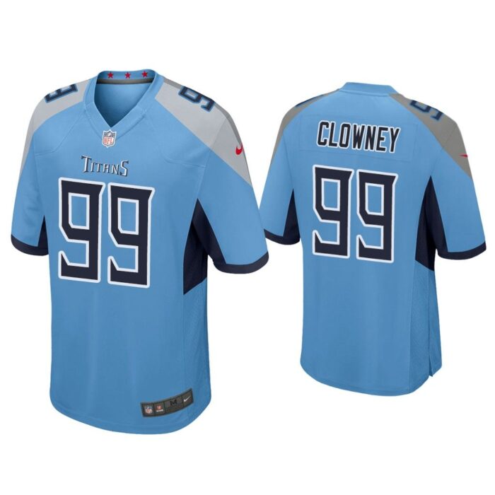 Men Jadeveon Clowney Tennessee Titans Light Blue Game Jersey