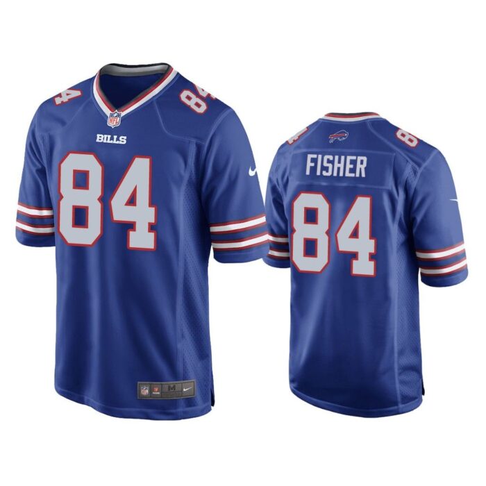 Men Jake Fisher #84 Buffalo Bills Royal Game Jersey