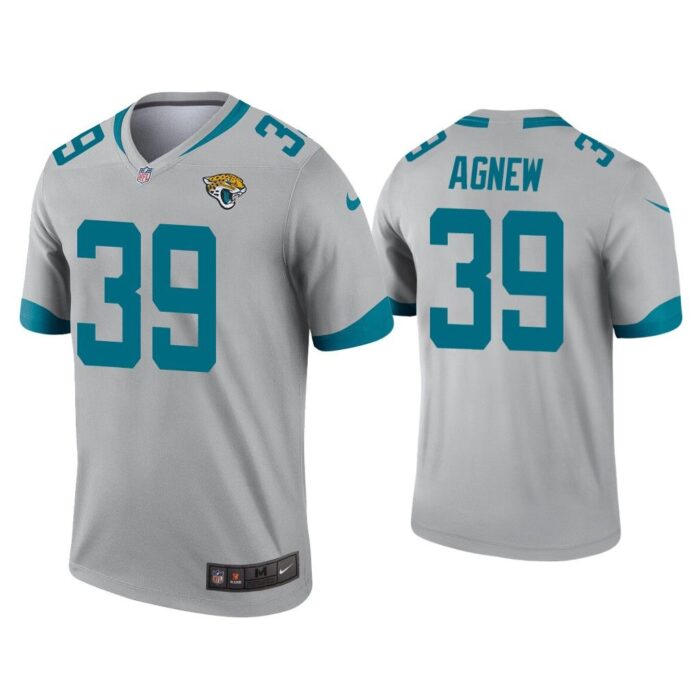 Men Jamal Agnew Jacksonville Jaguars Silver Inverted Legend Jersey