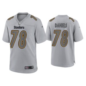 Men James Daniels Pittsburgh Steelers Gray Atmosphere Fashion Game Jersey