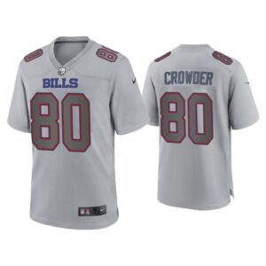 Men Jamison Crowder Buffalo Bills Gray Atmosphere Fashion Game Jersey