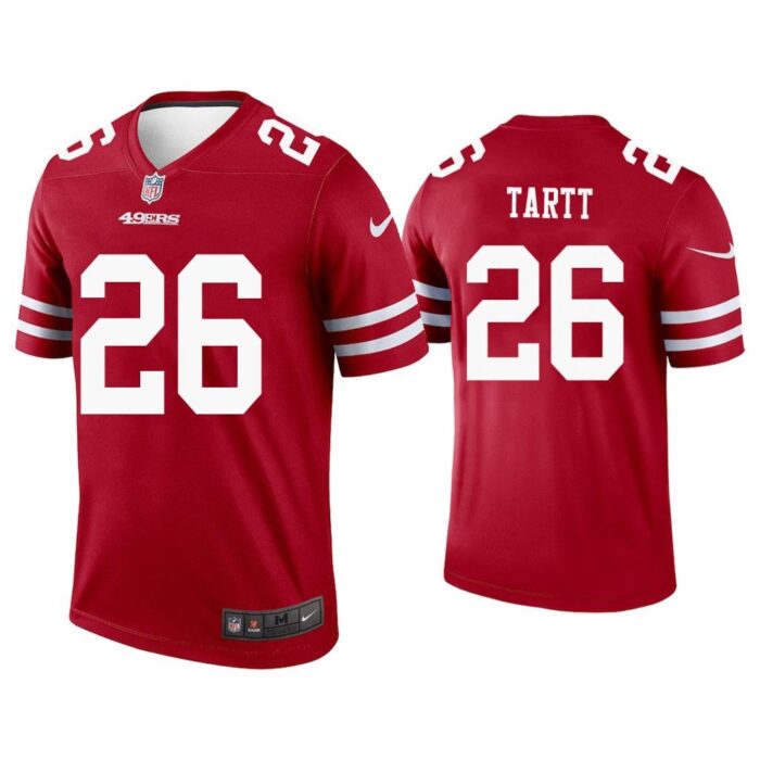 Men Jaquiski Tartt San Francisco 49ers Scarlet Legend Jersey