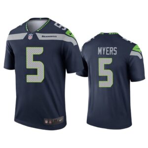 Men Jason Myers #5 Seattle Seahawks Navy Legend Jersey