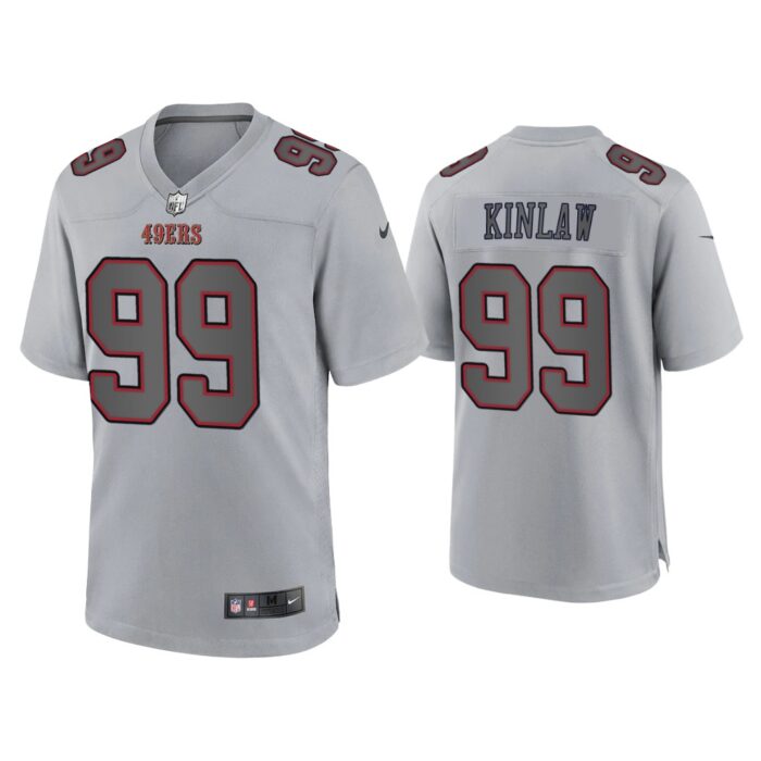 Men Javon Kinlaw San Francisco 49ers Gray Atmosphere Fashion Game Jersey