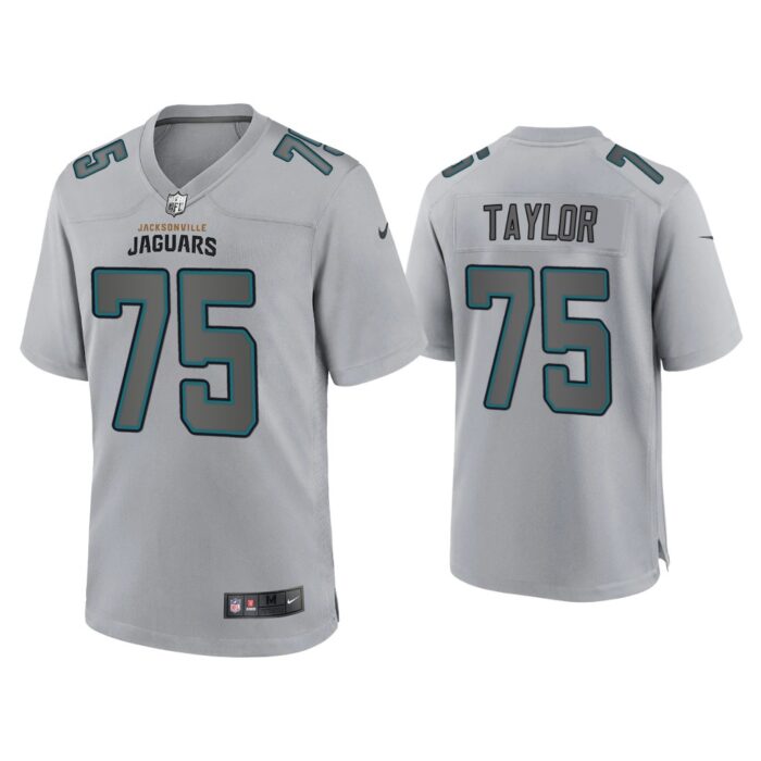 Men Jawaan Taylor Jacksonville Jaguars Gray Atmosphere Fashion Game Jersey