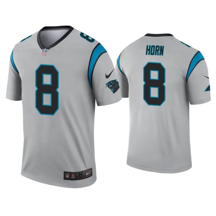 Men Jaycee Horn Carolina Panthers Silver Inverted Legend Jersey