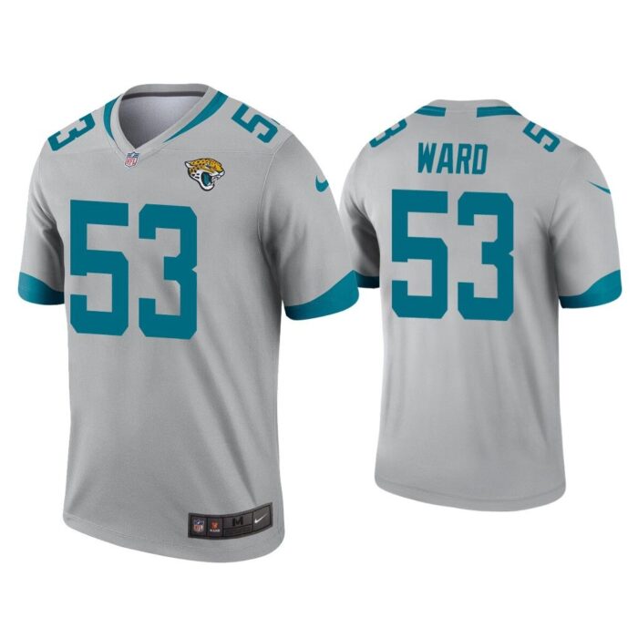 Men Jihad Ward Jacksonville Jaguars Silver Inverted Legend Jersey