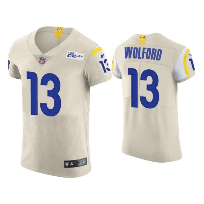 Men John Wolford Los Angeles Rams Cream Vapor Elite Jersey