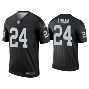 Men Johnathan Abram Las Vegas Raiders Black Legend Jersey