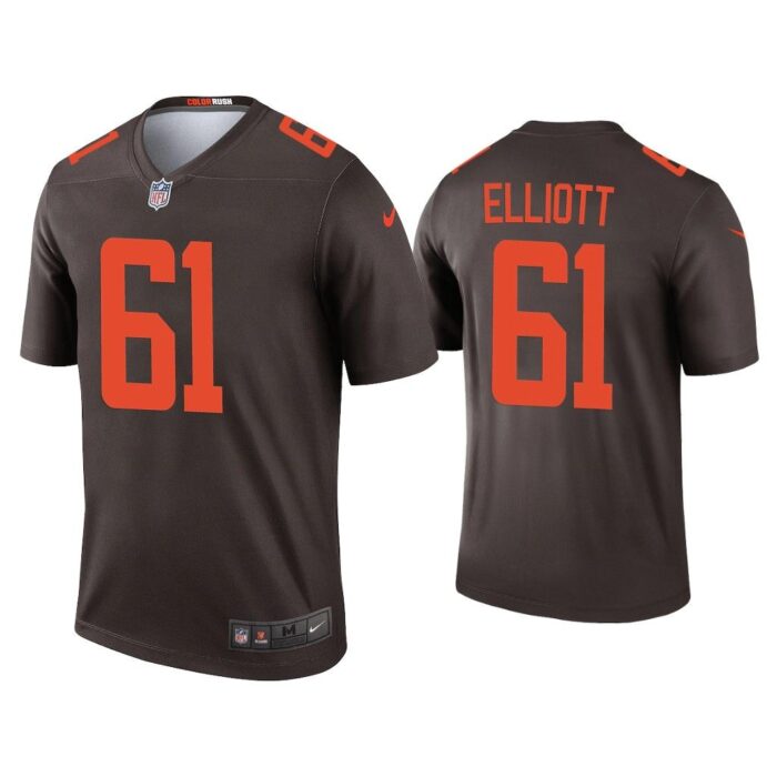 Men Jordan Elliott Cleveland Browns Brown Alternate Legend Jersey