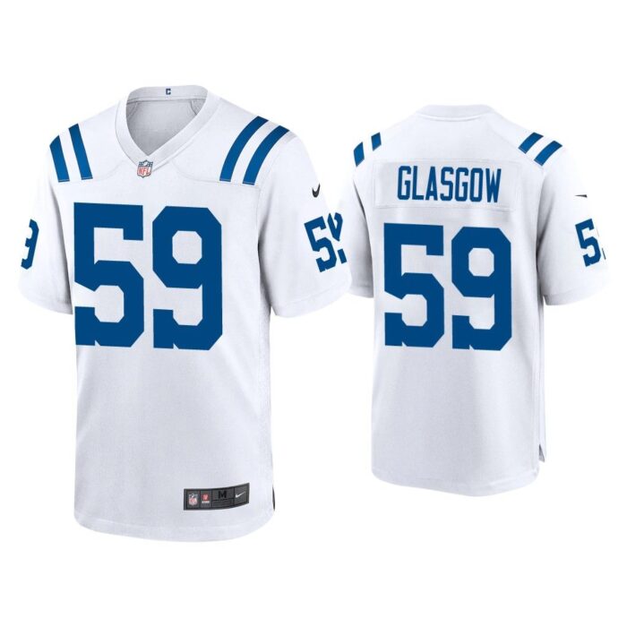 Men Jordan Glasgow Indianapolis Colts White Game Jersey