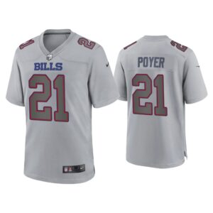 Men Jordan Poyer Buffalo Bills Gray Atmosphere Fashion Game Jersey