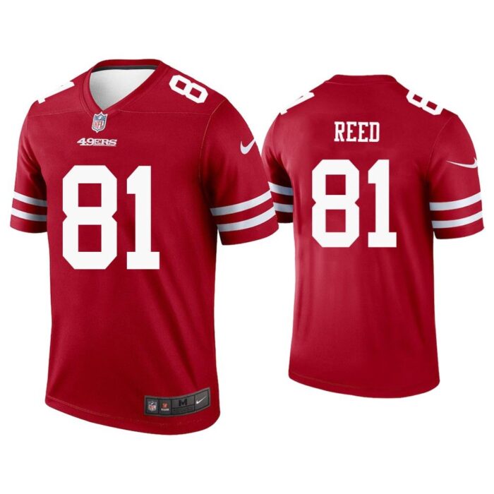 Men Jordan Reed San Francisco 49ers Scarlet Legend Jersey