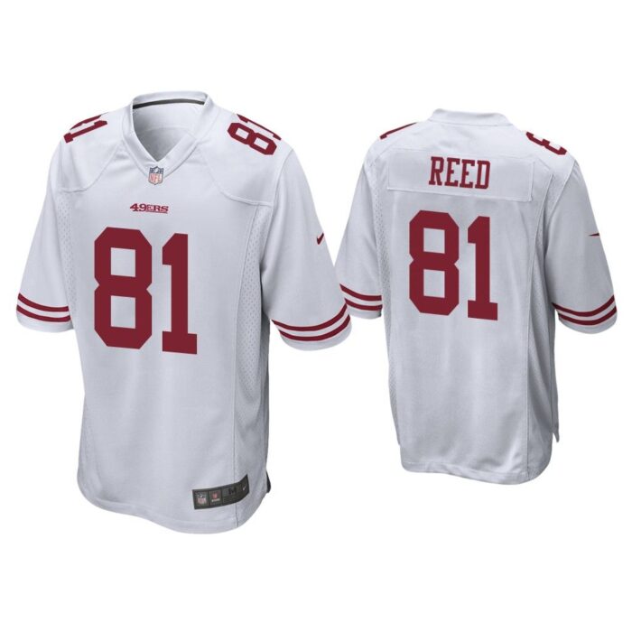 Men Jordan Reed San Francisco 49ers White Game Jersey