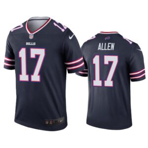 Men Josh Allen Buffalo Bills Navy Inverted Legend Jersey