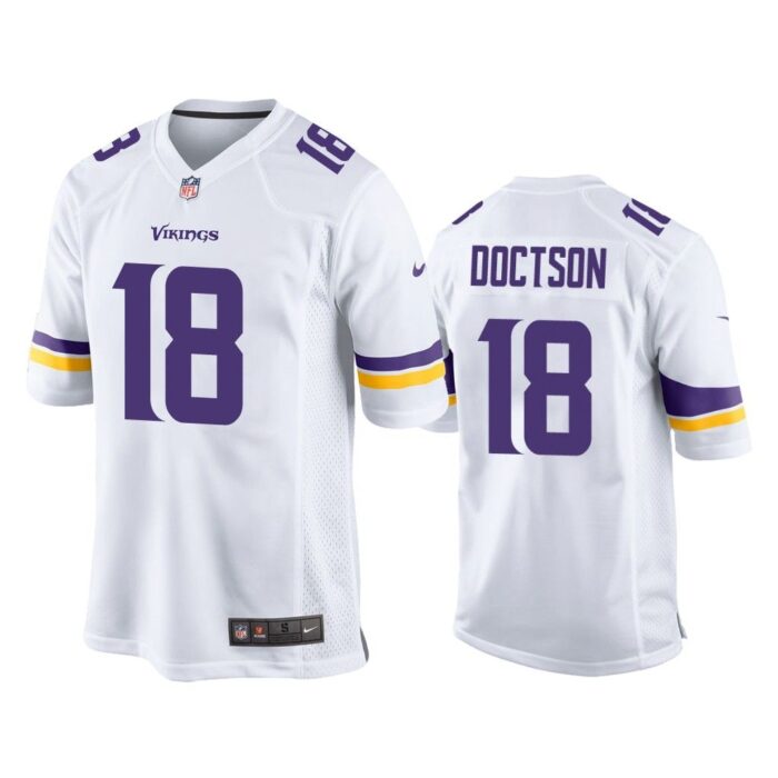 Men Josh Doctson Minnesota Vikings White Game Jersey