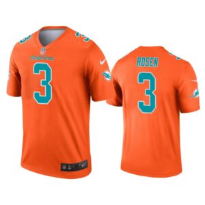 Men Josh Rosen Miami Dolphins Orange Inverted Legend Jersey