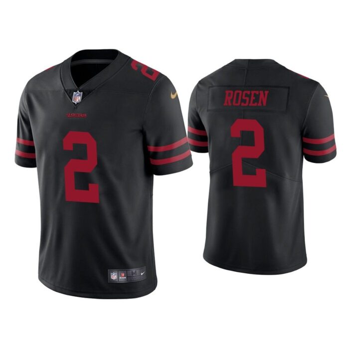 Men Josh Rosen San Francisco 49ers Black Vapor Untouchable Limited Jersey