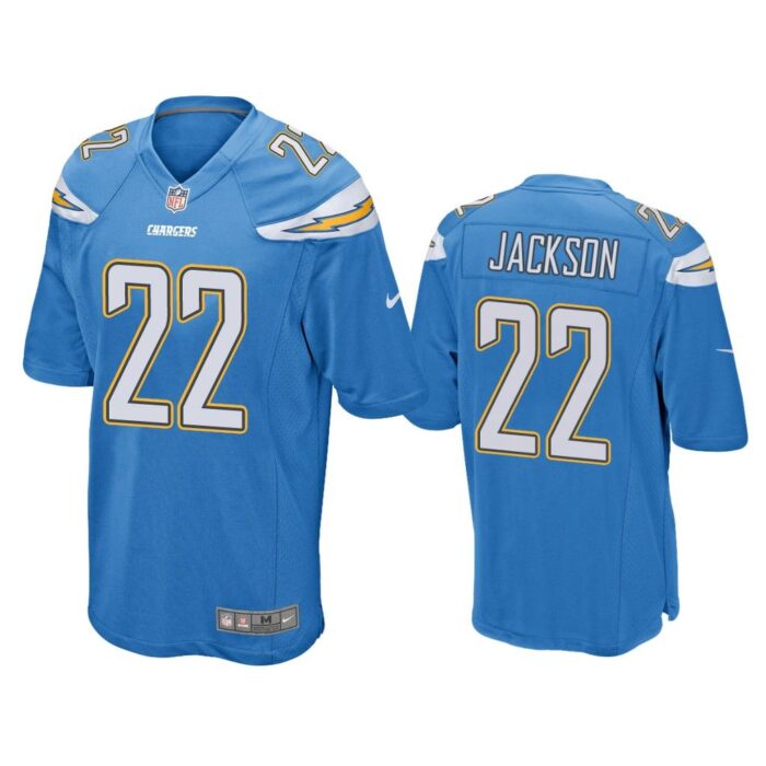 Men Justin Jackson Los Angeles Chargers Blue Game Jersey