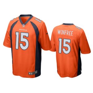 Men Juwann Winfree Denver Broncos Orange Game Jersey