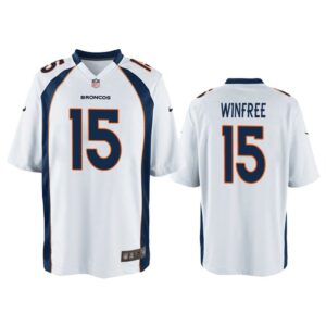 Men Juwann Winfree Denver Broncos White Game Jersey