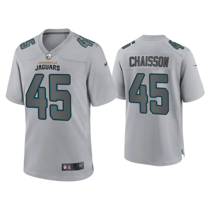 Men K'Lavon Chaisson Jacksonville Jaguars Gray Atmosphere Fashion Game Jersey