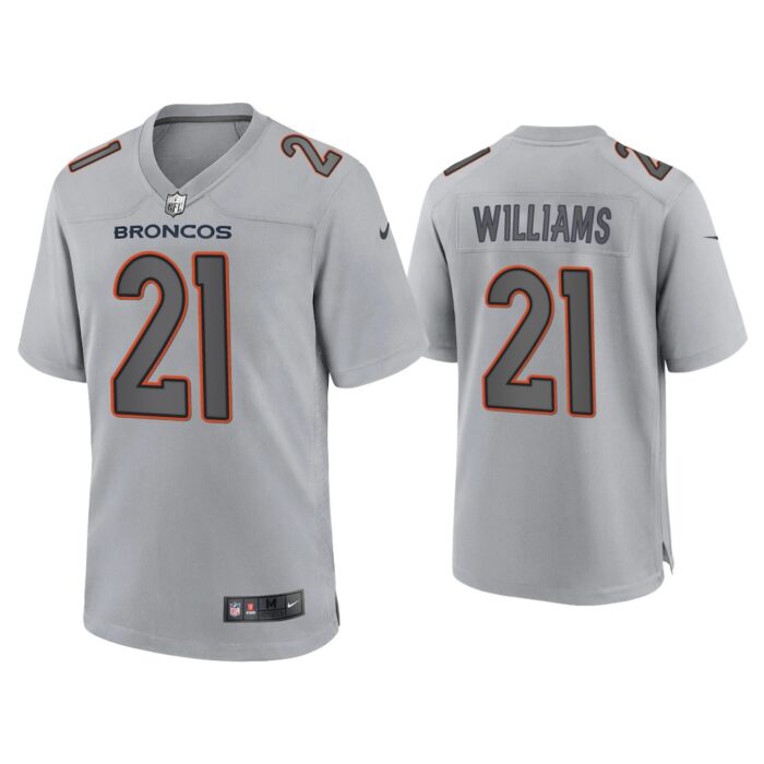 Men K'Waun Williams Denver Broncos Gray Atmosphere Fashion Game Jersey