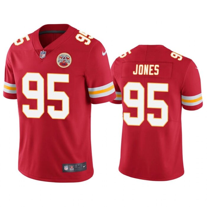 Men Kansas City Chiefs Chris Jones #95 Red Color Rush Limited Jersey