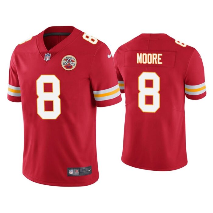 Men Kansas City Chiefs Matt Moore Vapor Limited Red Jersey