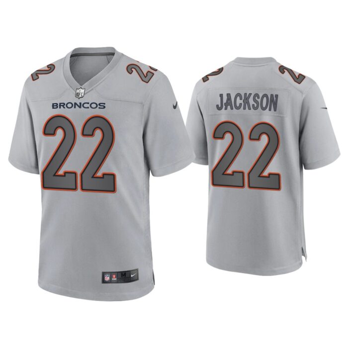 Men Kareem Jackson Denver Broncos Gray Atmosphere Fashion Game Jersey