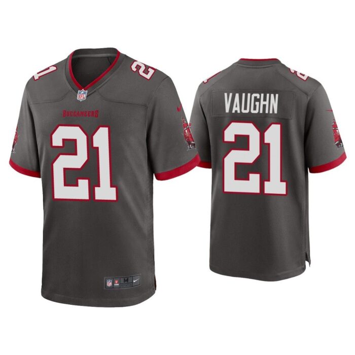 Men Ke'Shawn Vaughn Tampa Bay Buccaneers Pewter Alternate Game Jersey