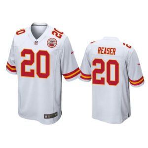 Men Keith Reaser Kansas City Chiefs White Game Jersey