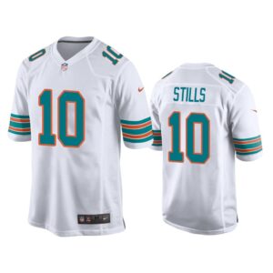 Men Kenny Stills Miami Dolphins White Throwback Jersey